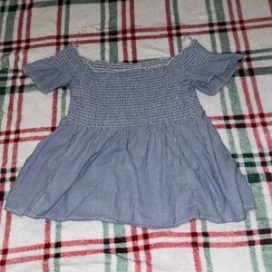 American Eagle striped Baby Doll Top